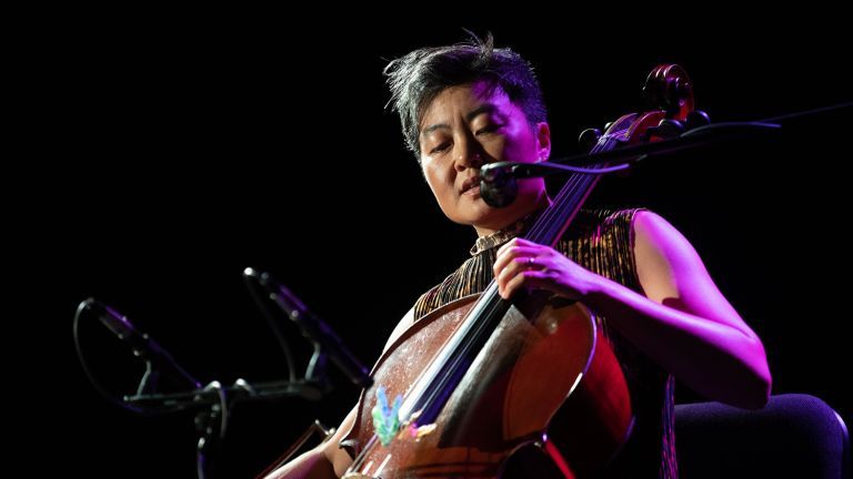 Cellist Theresa Wong in performance