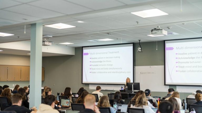 Image shows the classroom at the new CPAE Building. 