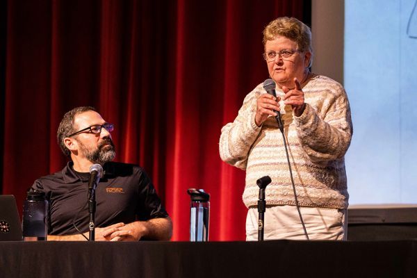 Leslie Ann Jones speaking at Pacific Music Industry Conference 2023