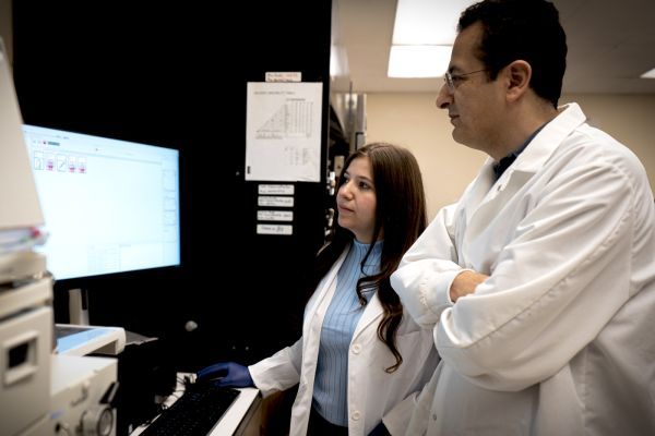 Mamoun M. Alhamadsheh, PhD and Hala Aldawod ’24, PhD