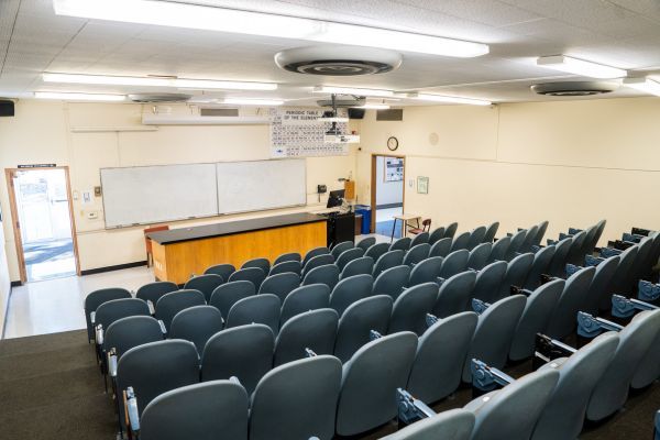 a classroom at University of the Pacific