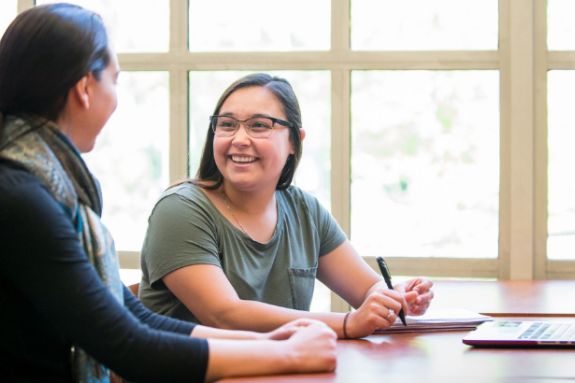 Students talking