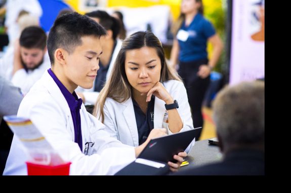 PharmD students at Medicare Part D Outreach Clinic