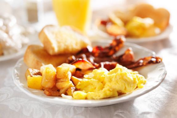 A plate of breakfast