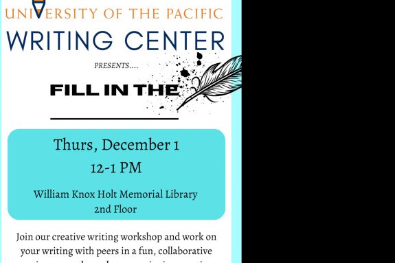 Fill in the Blank is a creative writing event that welcomes all students to participate in a fun collective writing prompt.