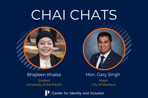 Chai Chats flyer with headshots of Bhajleen Khalsa and Hon. Gary Singh