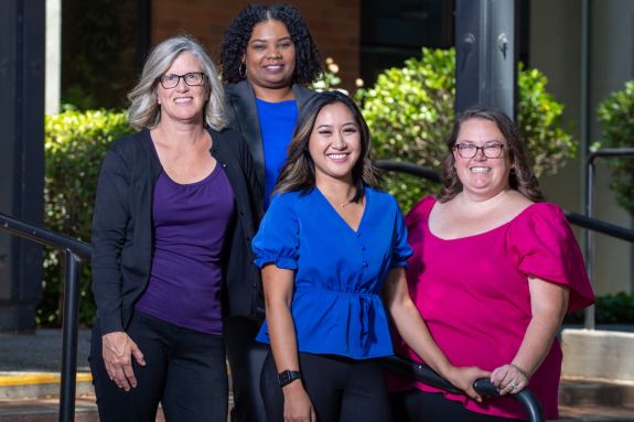 four women that make up the JD admissions team