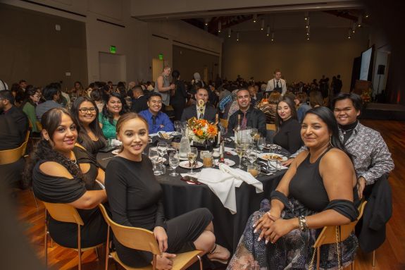 Table of CIP members at reunion