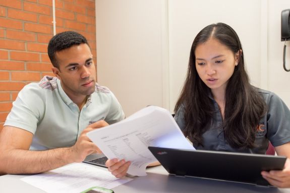 PA students in class.