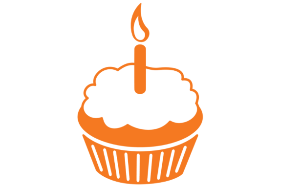 Orange birthday cake