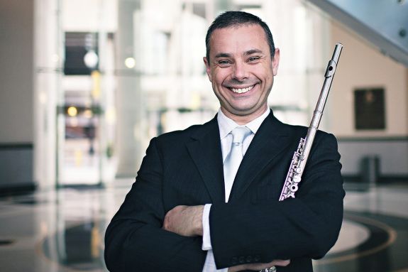 Flutist Danilo Mezzadri