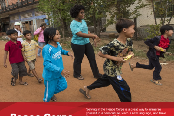 Peace Corps virtual event poster 