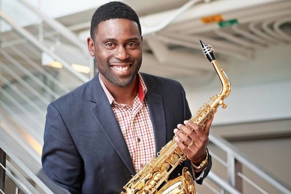 Guest saxophonist Robert Young