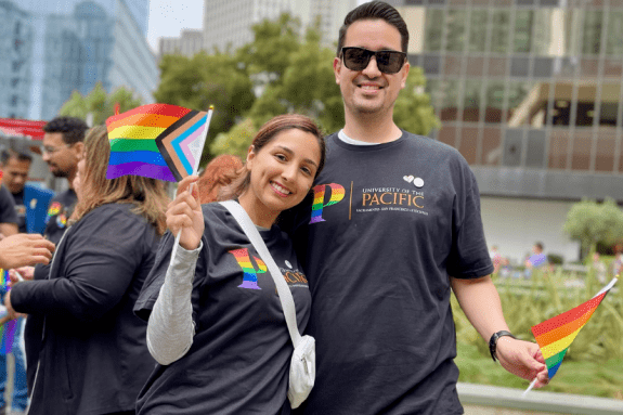 Students marching in SF Pride