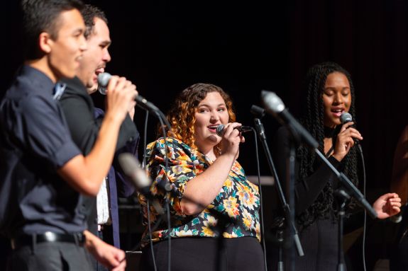 Vocal jazz students