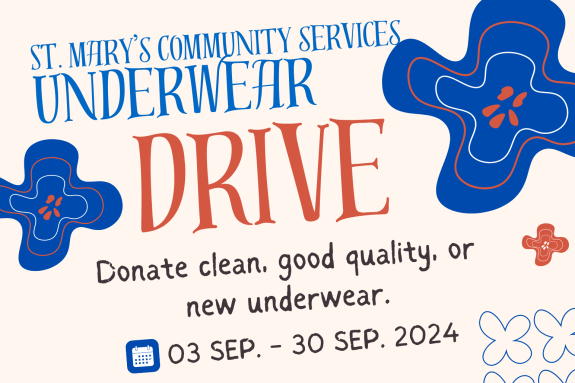 September Underwear Drive flyer