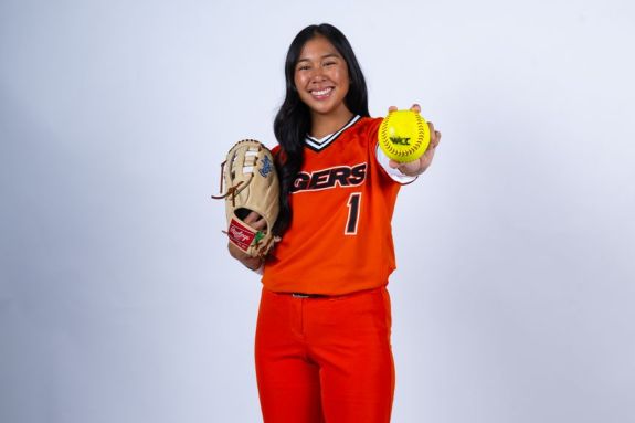 Pacific softball player