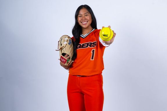 Pacific softball player