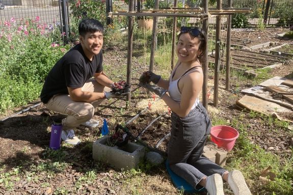 Volunteers in Robb Garden