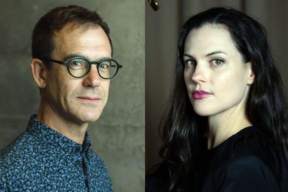 portraits, Kyle Bruckmann and Kathryn Schulmeister