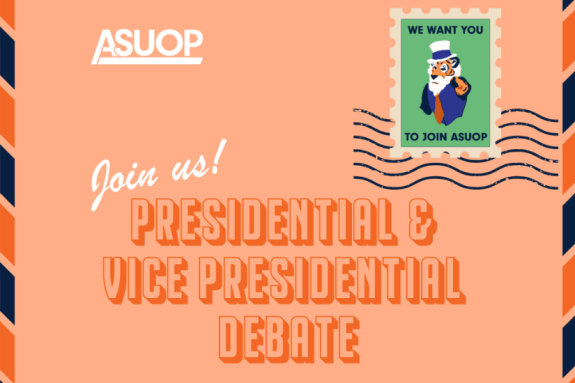 text is over an orange background with borders and designs to mimic a postcard