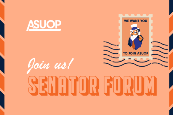 orange bold text is over an orange background with designs that mimic a postcard