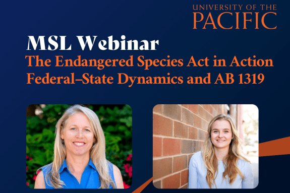 MSL Webinar: The Endangered Species Act in Practice — Federal–State Dynamics and AB 1319