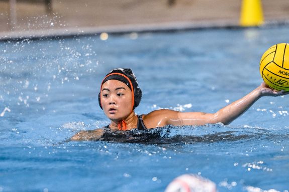 Freshman attacker Lauryn Lucero with the ball