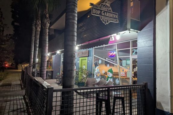 Outside of Hops Garden.