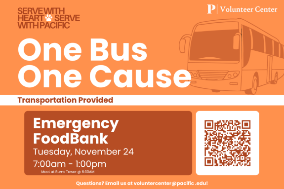 Join us on November 25 from 7:00 AM–1:00 PM for the Annual Thanksgiving Food Distribution at the Emergency Food Bank!   Help make the holiday season brighter for local families by supporting one of the community's most impactful events. Volunteers will play an important role in helping distribute food and ensuring families have the resources they need to celebrate Thanksgiving.   Transportation is provided to and from the volunteer site.  Seats are limited, so register today to reserve your spot!  