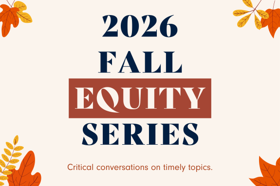 Autumn-themed flyer for the 2026 Fall Equity Series