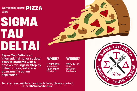 Pizza with Sigma Tau Delta