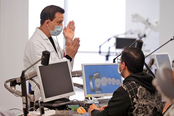 dentist and patient