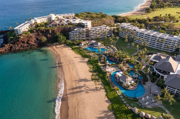 Sheraton Hotel Maui seen from the air