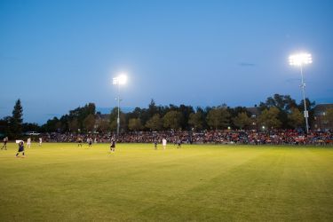 Night time crowd at Knoles Field