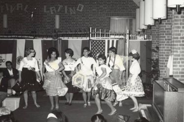 Archive photo of students dancing