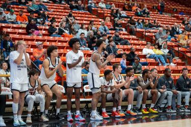 Men's basketball bench