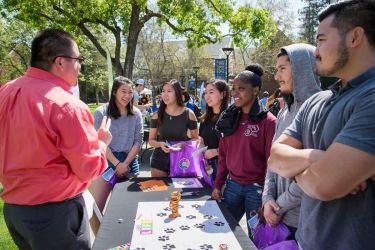 Wellness fair at Stockton campus