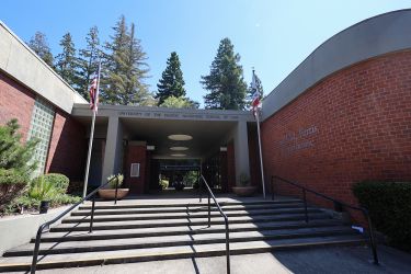 A picture of a campus building