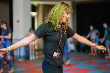 student skating