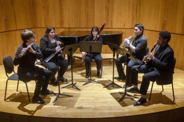 students playing chamber music