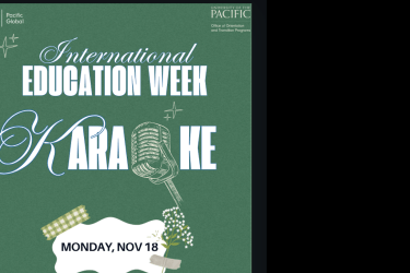 Flyer describing Karaoke event that is to occur on November 17 from 6 to 8pm in the Lair
