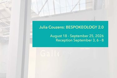 Light gray photo with teal text box