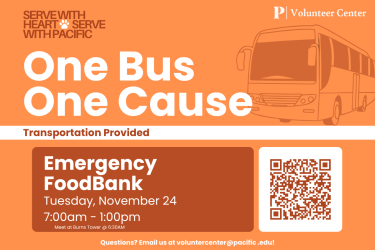 Join us on November 25 from 7:00 AM–1:00 PM for the Annual Thanksgiving Food Distribution at the Emergency Food Bank!   Help make the holiday season brighter for local families by supporting one of the community's most impactful events. Volunteers will play an important role in helping distribute food and ensuring families have the resources they need to celebrate Thanksgiving.   Transportation is provided to and from the volunteer site.  Seats are limited, so register today to reserve your spot!  
