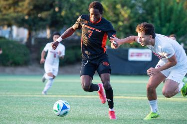 Pacific men's soccer player