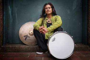 Drummer Sylvia Cuenca