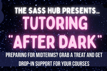 Tutoring “After Dark” flyer