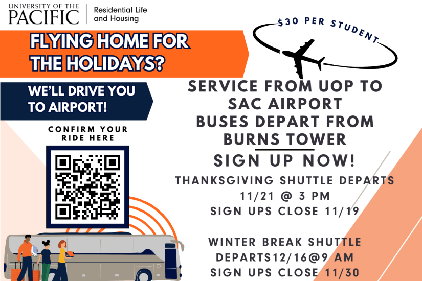 RLH Winter Break Shuttle | University of the Pacific