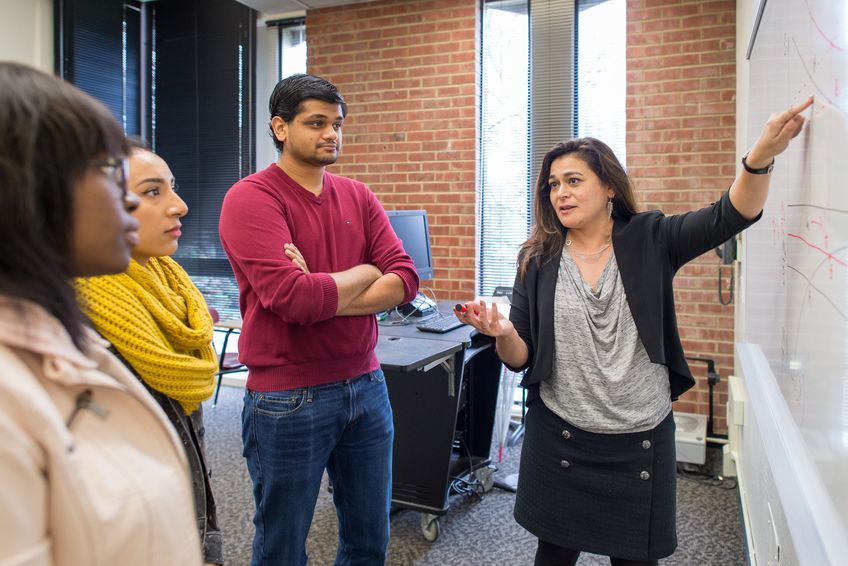 Students engaged in the classroom