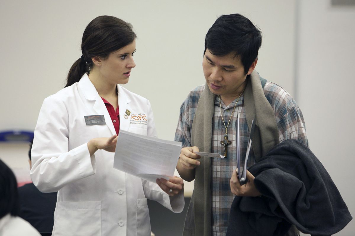 Student receiving health services